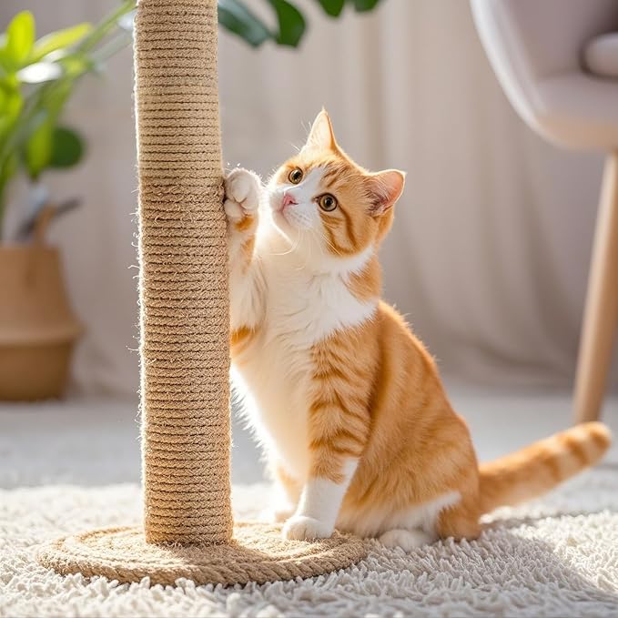 PowerKing Natural Sisal Replacement Scratching Post, 4 Pieces M8 Cat Scratch - Image 2