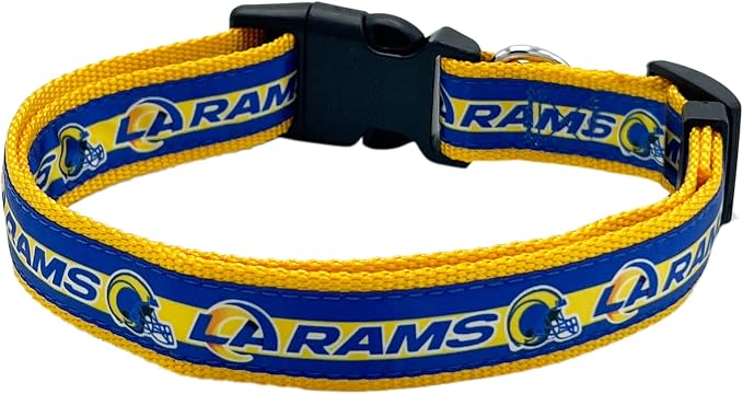 NFL PET Collar Los Angeles Rams Dog Collar, Small Football Team Collar - Image 2