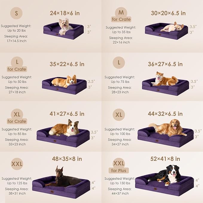 EHEYCIGA Orthopedic Dog Beds for Extra Large Dogs, Waterproof Memory Foam XXL - Image 3