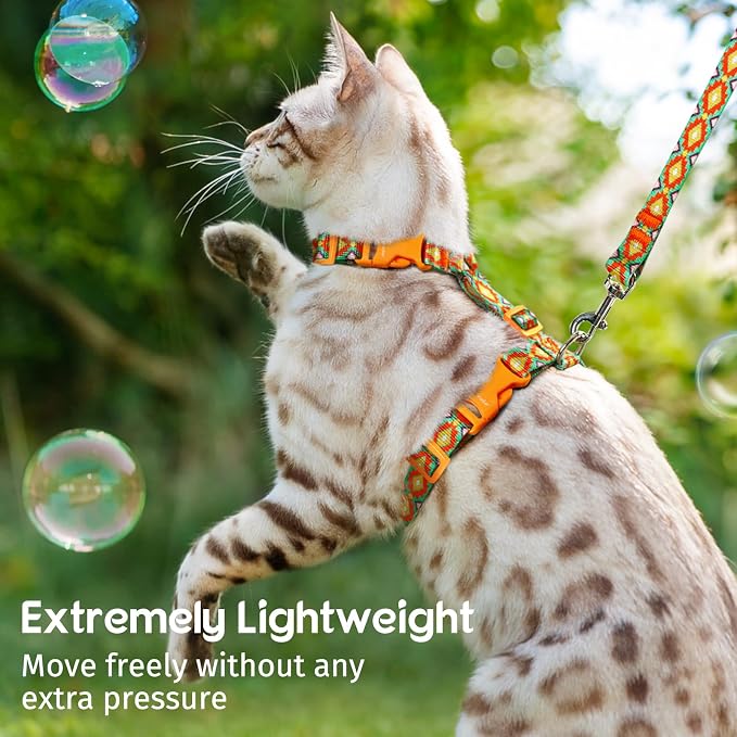 Dooradar Cat Harness and Leash, Escape Proof Adjustable Kitten Vest, - Image 3