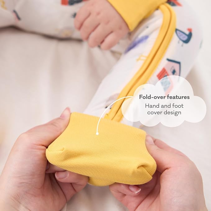 pureborn Baby Infant Boys Girls Sleeper Snug Fit Viscose from Bamboo Pajamas - Image 6