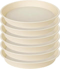 6 Pack of 7 inch Plant Saucer Clear, Heavy Duty Plastic Plant Water Tray 7 inch by Bleuhome