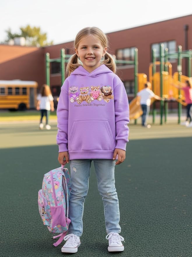 WELAKEN Sweatshirts for Girls Toddler & Kids II Little Girl's Pullover Tops - Image 2