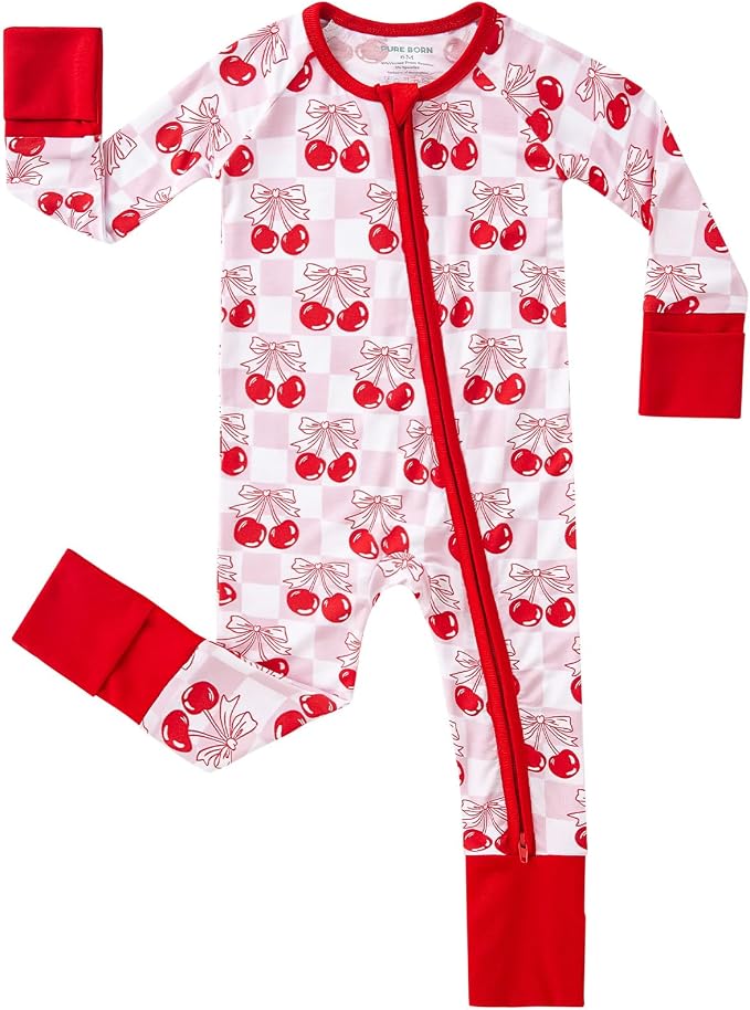 pureborn Baby Infant Boys Girls Sleeper Snug Fit Viscose from Bamboo Pajamas by pureborn