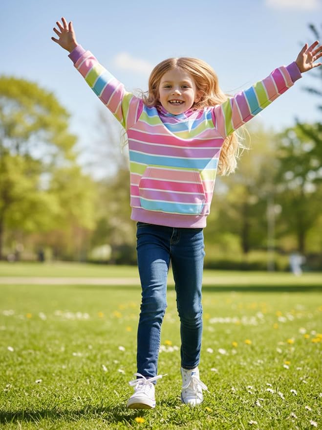WELAKEN Sweatshirts for Girls Toddler & Kids II Little Girl's Pullover Tops - Image 2