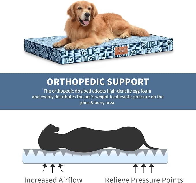 Outdoor Extra Large Dog Crate Bed, XXL Waterproof Dog Bed - Image 4