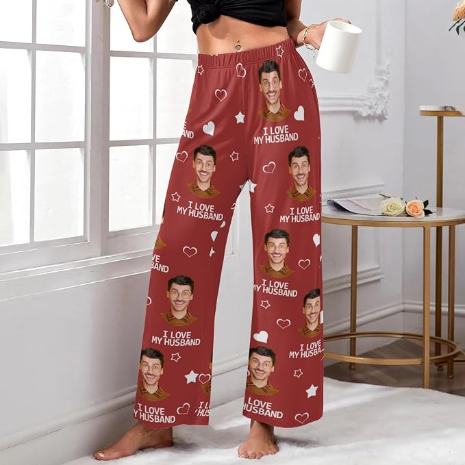 Custom Pajamas Pants with Photo - Image 4
