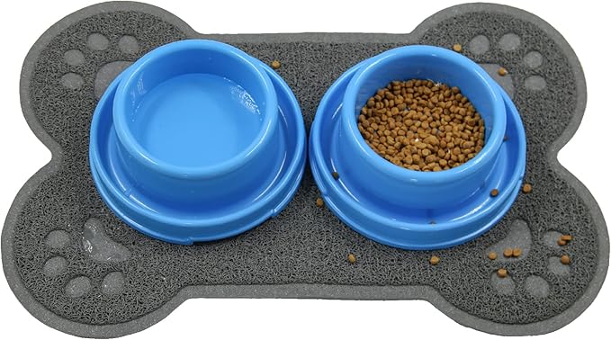 Petlike Pet Feeding Mat for Large Dogs and Cats, Non-Slip and Waterproof Large by PetsLikePetLike