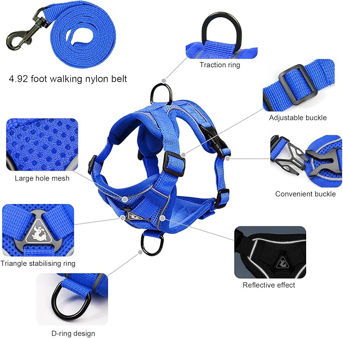 XL Cat Harness Escape Proof for Heavy Cats - Image 2