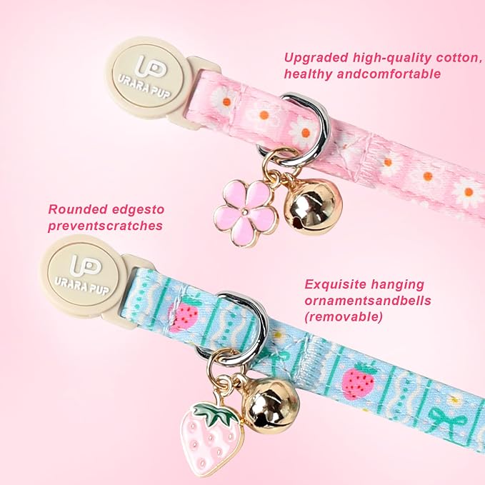 Cat Collar, Cat Collar with Bell, - Image 3