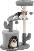 DUMOS 33-inch Cat Tree Tower for Indoor Cats, Small Cat Scratching Post by DumosLifestyle