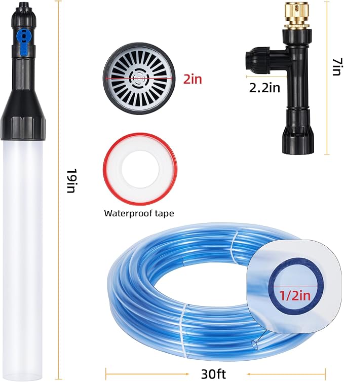 DXOPHIEX Gravel Vacuum for Aquarium Fish Tank Siphon Aquarium Water Changer - Image 4