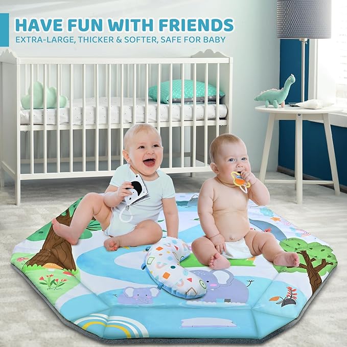 Baby Gym Play Mat, 8-in-1 Tummy Time Mat & Ball Pit - Image 4