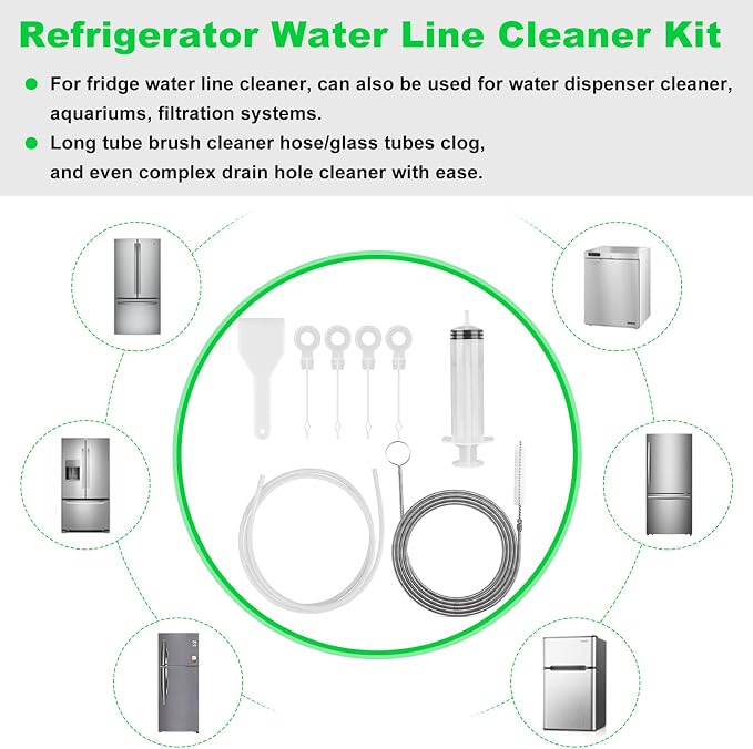 8 PCS Refrigerator Drain Cleaning Tool - Image 2