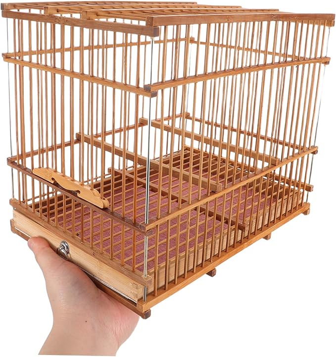 Lightweight Bird Cage Portable Woven Bird Carrier - Image 4