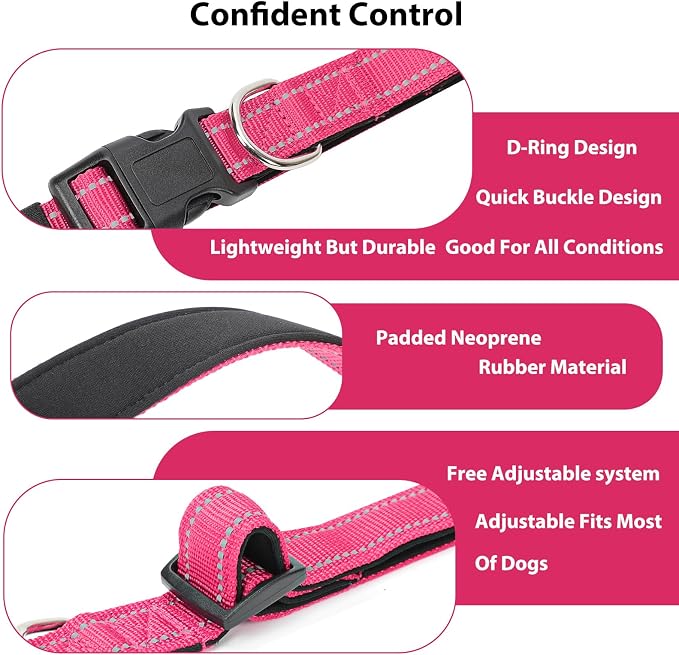 Reflective Dog Collar Padded - Image 4