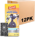 Glad Extra Large Heavy Duty Scented Dog Waste Bags Value Pack, 288 Rolls by GladTrashFoodStorage