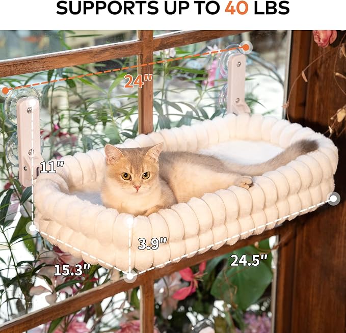 CHEERPALS Cat Window Perch for Indoor Cats Hammock for Window - Image 6