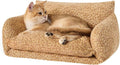 Hollypet Cat Bed Fluffy Plush Mutifuctional Double-Layer Soft Pet Couch by Hollypet