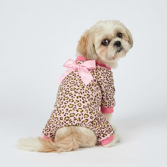 Fitwarm Leopard Dog Pajamas, Fleece Dog Clothes - Image 3