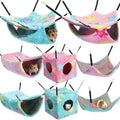 Sadnyy 8 Pcs Velvet Ferret Hammock Washable Rat Hides Guinea Pig Cage by Sadnyy