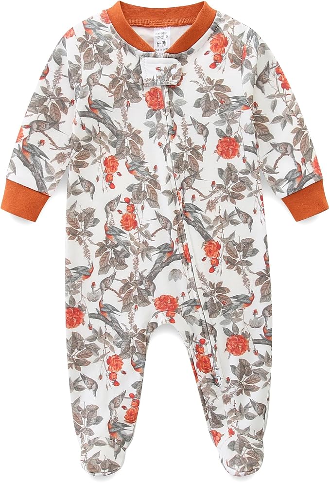 Unisex Baby Boy and Girl Zipper Onesie Toddler Footie One-Piece Infant Romper by BabymineStartFromTheHeart