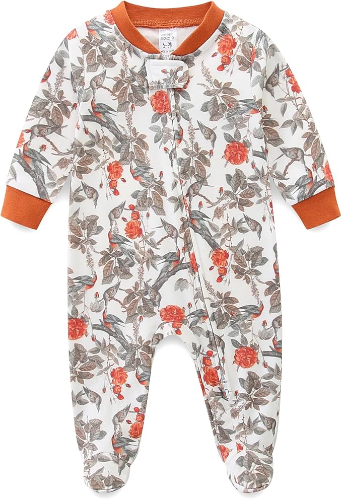 Unisex Baby Boy and Girl Zipper Onesie Toddler Footie One-Piece Infant Romper by BabymineStartFromTheHeart