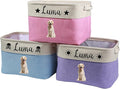 Personalized custom photo and name dog toy storage box A foldable pet supply by Custom