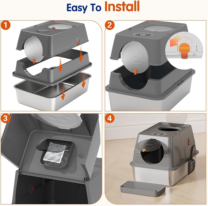 Stainless Steel Litter Box - Image 9