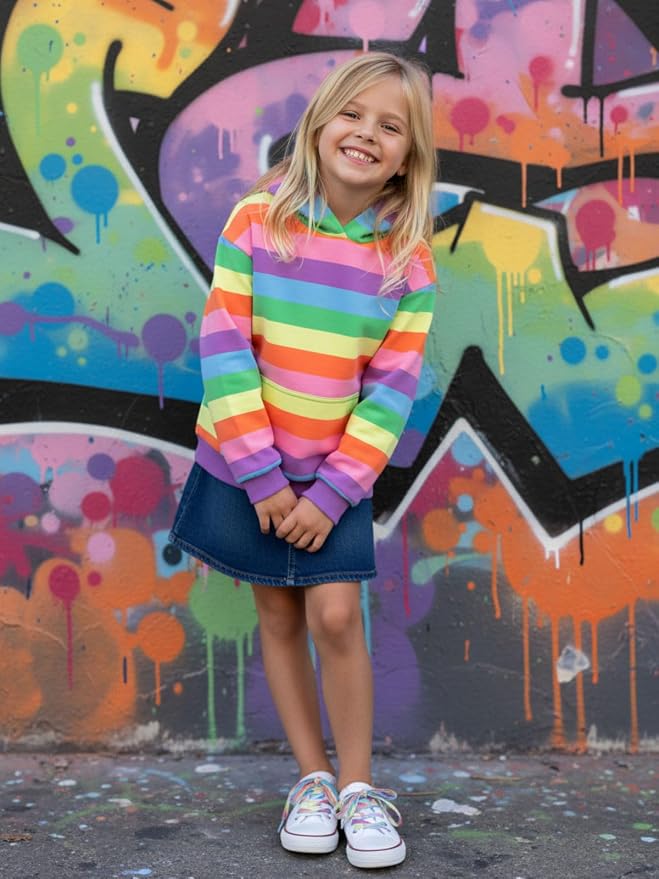 WELAKEN Sweatshirts for Girls Toddler & Kids II Little Girl's Pullover Tops - Image 3