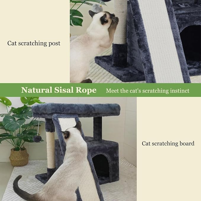 Small Cat Tree Tower for Indoor Use – Stable Condo - Image 3