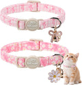 2 Pack Pink Cat Collars by Babolepet