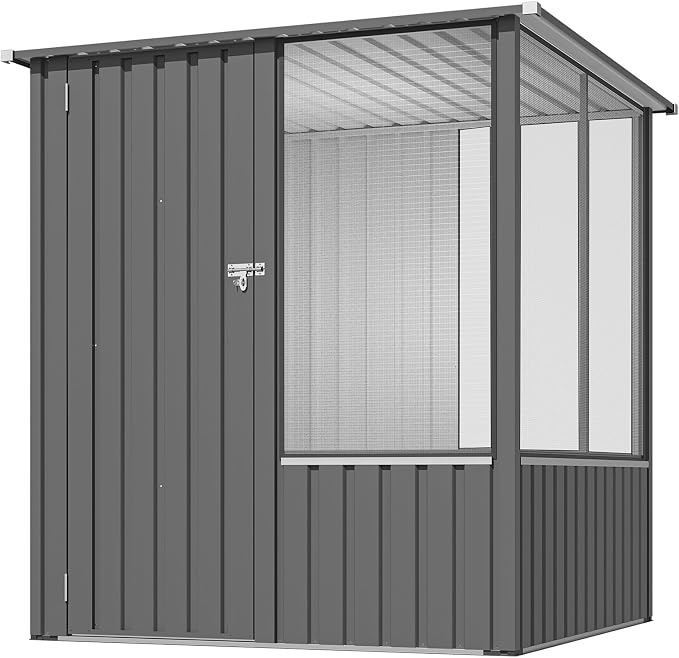 AECOJOY 5 x 5 FT Outdoor Large Bird Cage, Parrot Cage - Image 7