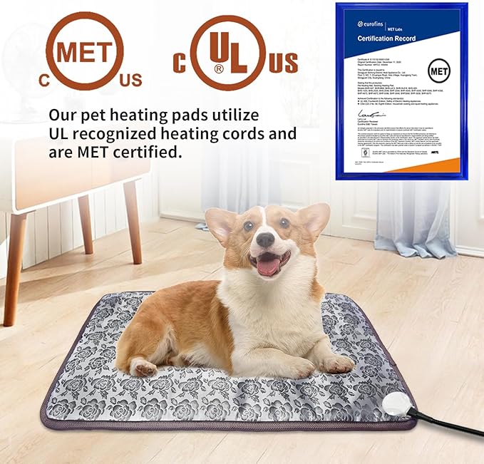 Dog Heating Pad 28x18in with Smart Thermostat Switch and Power Line Protection - Image 6