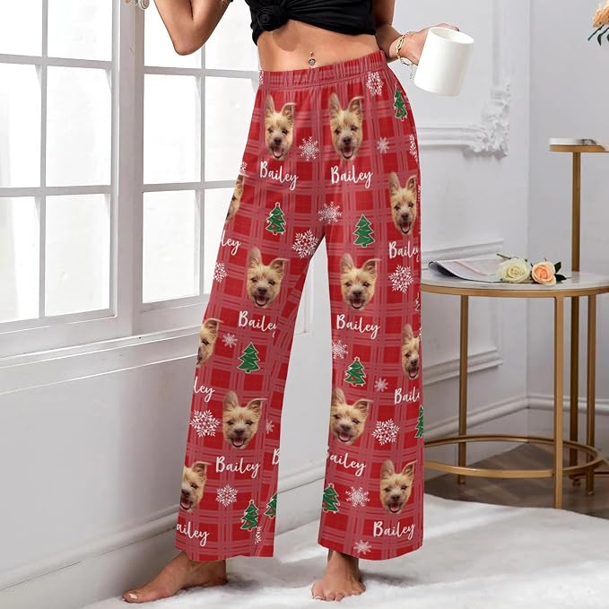 Custom Pajamas Pants with Photo - Image 4
