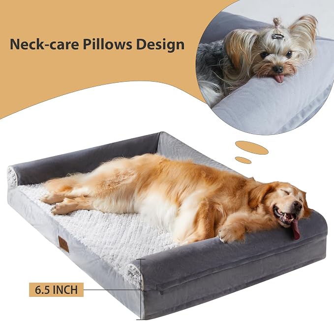 WNPETHOME Orthopedic Dog Beds for Large Dogs, Waterproof Memory Foam Large Dog - Image 3