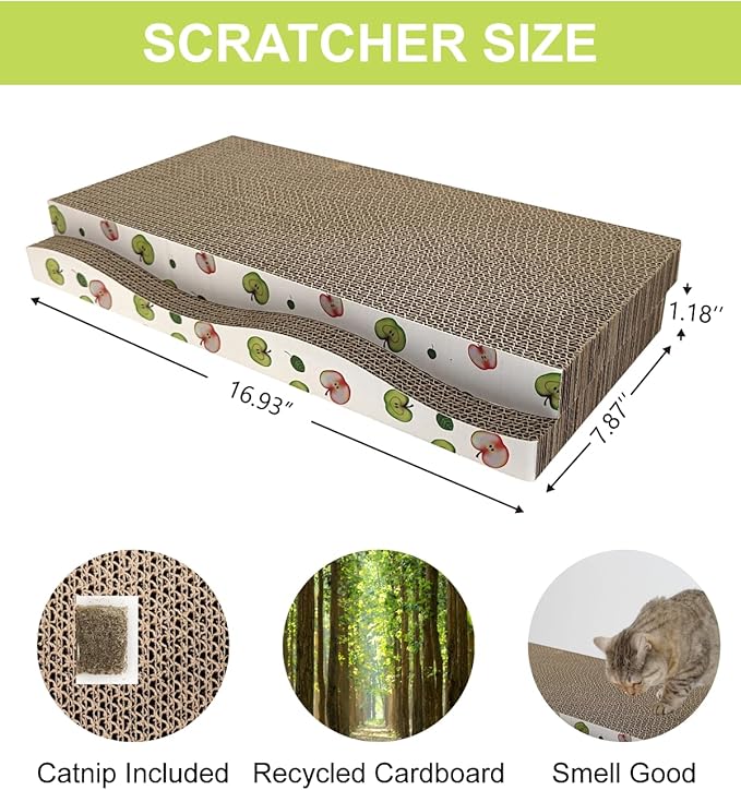 Cat Scratching Board, Corrugate Cat Scratcher - Image 2