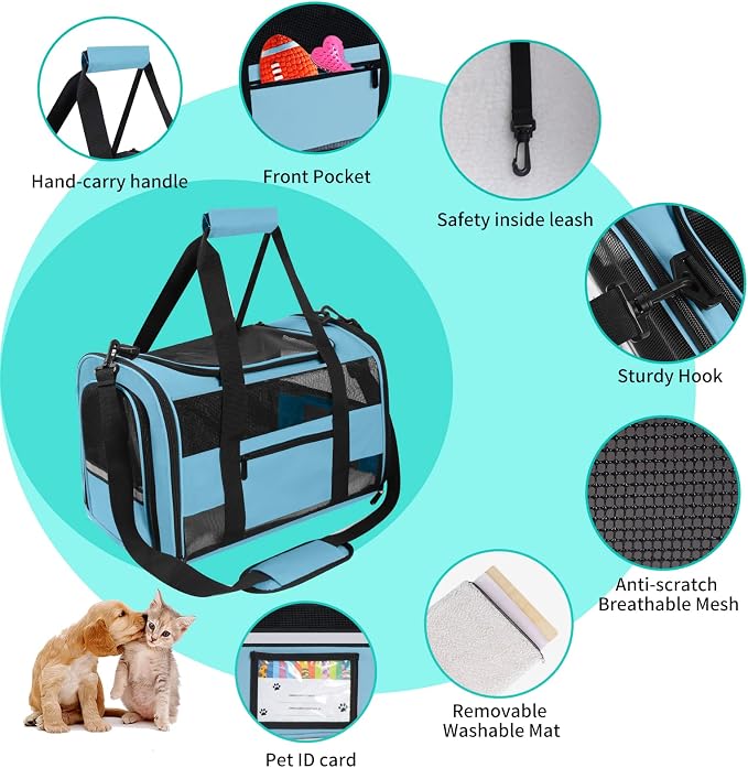 Large Cat Carrier Dog Carrier, Pet Carrier - Image 5