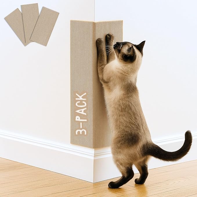 Cat Scratch Mat, 23.6’’ x 11.8’’ Cat Wall Corner Scratcher, Versatile by 2ME