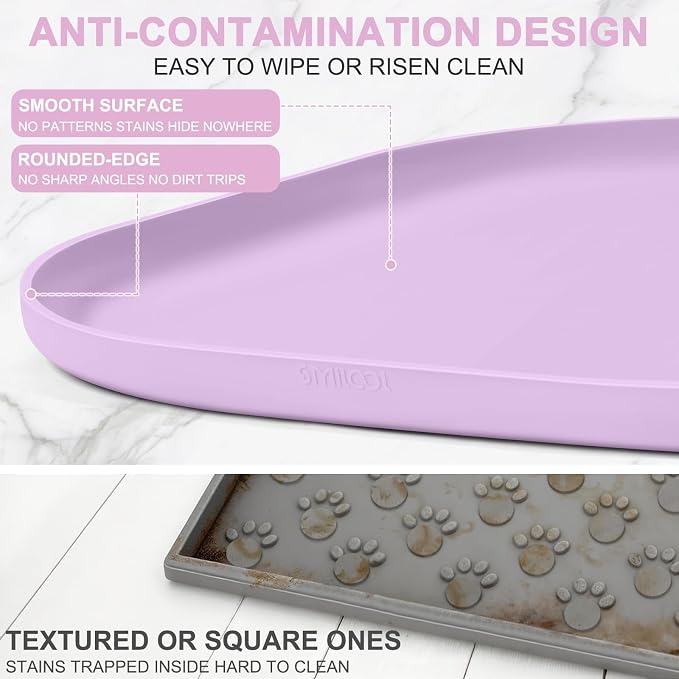 Silicone Pet Food Mat with Raised Edge - Image 5