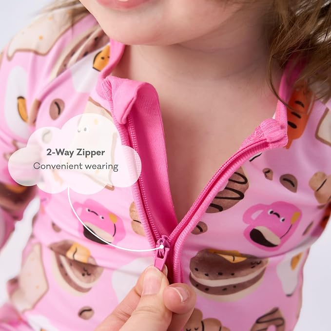 pureborn Baby Infant Boys Girls Sleeper Snug Fit Viscose from Bamboo Pajamas - Image 2
