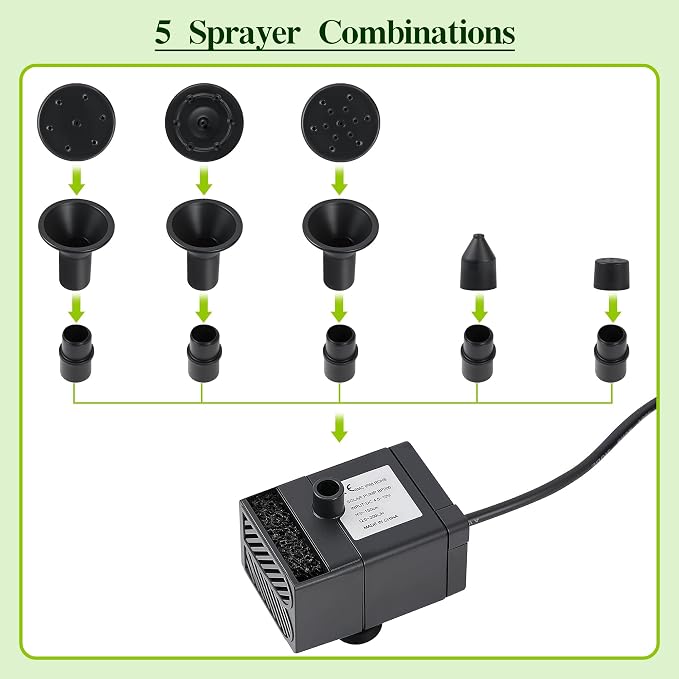 Solar Water Fountain for Bird Bath Solar Water Pump - Image 3