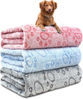 3 Pack Dog Blankets for Small Dogs, Soft Pet Blankets for Cat、Rabbit、Guinea Pig by NXDZI