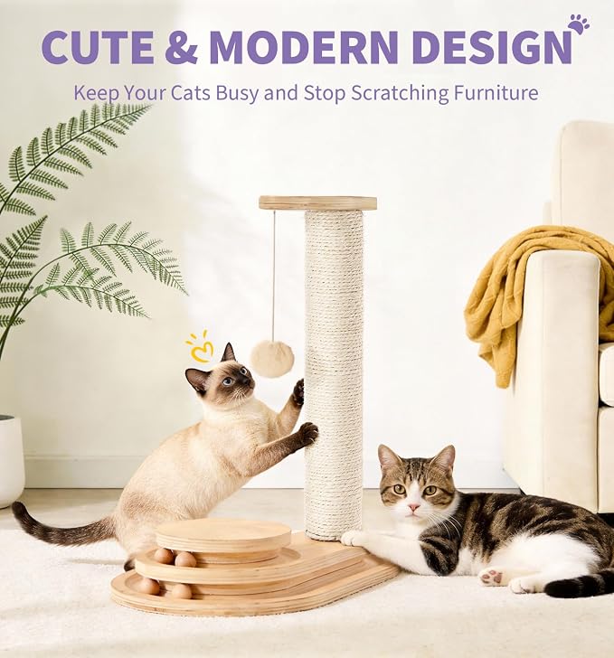 Made4Pets Cat Scratching Post Cat Scratcher Kitten Toys - Image 9
