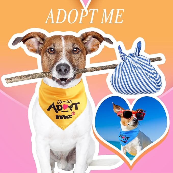 40 Pieces Adopt Me Dog Bandanas Bulk Multi Colors Bibs Triangle Dog Washable - Image 2