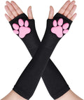 Nydotd Cat Paw Pad Mittens Gloves Kawaii Pink 3D Claw Fingerless Cute Cat by Nydotd
