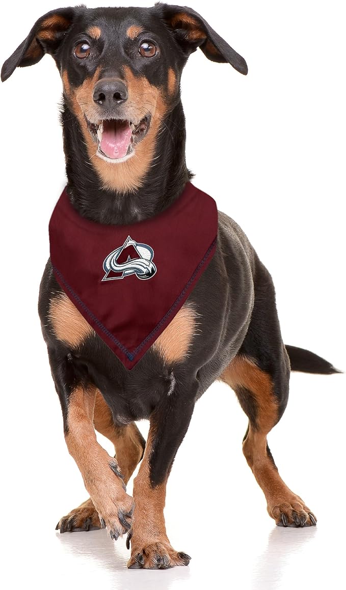 Pets First NHL Colorado Avalanche TIE Bandana, Size Large/X-Large. Dog Bandana - Image 3