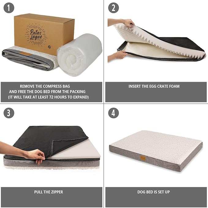 Patas Lague Orthopedic Jumbo Dog Bed - Image 6