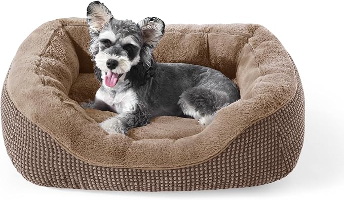 INVENHO Small Dog Bed Washable Orthopedic Calming Warming Durable Pet Bed by INVENHO
