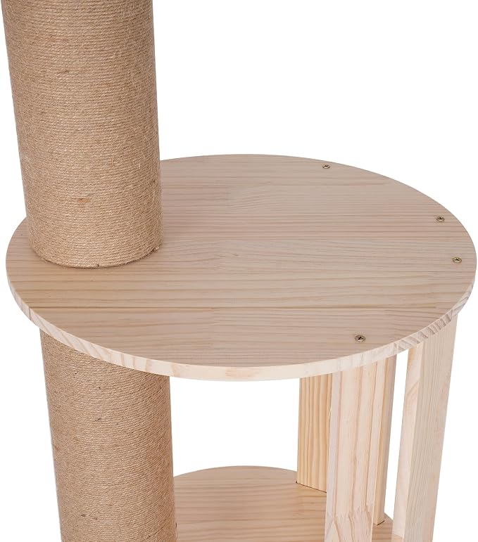 Floor to Ceiling Cat Tree, 100.4-104.3" Tall Cat Tower - Image 9